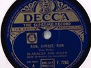 WW2 FLANAGAN AND ALLEN 78 - RUN RABBIT RUN - WASHING ON THE SIEGFRIED LINE EX CO