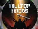 HILLTOP HOODS SUN Clock design .Painted records vinyls. Handmade stencil work