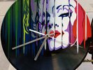 MADONNA Clock design. Handmade stencil work on vinyls. Made in AUS