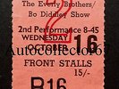 1963 ROLLING STONES Manchester UK TOUR PROGRAMME TICKET The Everly Brothers