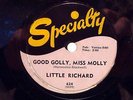 RARE 78 Record 1956 Little Richard GOOD GOLLY, MISS MOLLY SPECIALTY 624 VG++