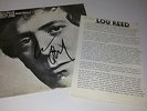 SIGNED PROMO LOU REED rock and roll diary 2x LP Portugal PS Velvet Underground