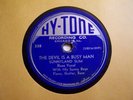 SUNNYLAND SLIM-THE DEVIL IS A BUSY MAN/MISS BESSIE MAE-HY-TONE 33-RARE BLUES 78