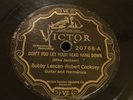 78 RPM BLUES- LEECAN & COOKSEY Victor 20768 Dont Let Yr Head Hang Low/Harmonica