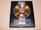 U2 unforgettable fire GOLD RECORD & CASSETTE riaa hologram BARRY FEY framed RARE