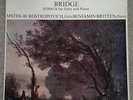 Schubert / Bridge: Sonatas (SXL 6426 - Narrow Band) : Rostropovich & Britten