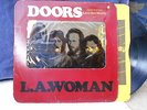 Doors original white label promo with sticker LP LA Woman