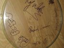 AUTHENTIC SIGNED RARE PINK FLOYD DRUMSKIN..WATERS WRIGHT MASON .REAL SIGNATURES