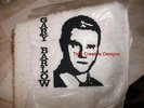 GARY BARLOW  EMBROIDERED TOWEL SET ALSO ELVIS,JLS,OLLY MURS,RITA ORA,BOND