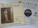 THE ART OF ODA SLOBODSKAYA,DECCA SXL 2299 WBG ED1,WITH INSERT,IVOR NEWTON,LSO