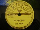 Carl Perkins 78 RPM Sun 234 Blue Suede Shoes / Honey Don't Rockabilly Vinyl Reco