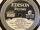 ARION MALE CHORUS - CHRISTIAN SONGS - EDISON 52433 - EDISON DIAMOND DISC