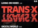 TRANS-X - Living On Video [White Black Lettered Labels] Maxi-Single Germany 12