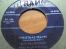 Rare Original 50s Doo Wop 45 Record - The Valentines - Christmas Prayer - Blue