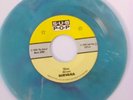 Nirvana - Sliver / Dive record - 7in Turquoise with White / Pink / Dark streaks.