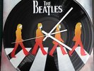The Beatles Clock design . Painted records vinyls. Handmade stencil work