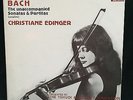 CHRISTIANE EDINGER violin - BACH Solo Sonatas & Partitas - ORION 2LP 1973 NM