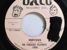 Hear  Northern Soul Detroit 45 The Fabulous Playboys - Nervous / Forget The Past