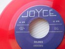 CRESCENTS red vinyl doowop 45 DOLORES b/w I'LL WALK IN THE SHADOW nearMINT F1032