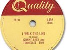 JOHNNY CASH Country 78 RPM Record. I Walk the LIne/Get Rhythm