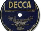 BING CROSBY Christmas 78 RPM Record. I'll Be Home for Christmas