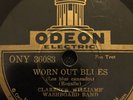 78 RPM HOT JAZZ  CLARENCE WILLIAMS Whip Me w Plenty Luv/Worn Out Blues Am Odeon