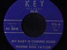 HOUND DOG TAYLOR: My Baby Is Coming Home / Take Five 45 rare Blues & R&B