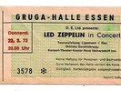 LED ZEPPELIN - 1973 - Konzertkarte - Concert - Ticket - Stub - Unused
