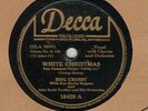78 rpm Bing Crosby Decca 18429 White Christmas in E-
