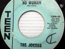 JOKERS obscure blues shuffle GREAT guitar 45 DON'T WANT NO WOMAN / ANGEL e0718