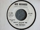 NORTHERN SOUL 45 The Squires Don't Accuse Me Gee 1082 Promo M- HEAR MP3