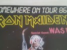 Iron maiden W.A.S.P 1986 german somewhere in time tourposter   Mint