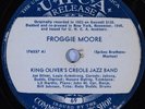 HEAR  Jazz 78 rpm KING OLIVER'S CREOLE JAZZ BAND Froggie Moore UHCA 69 EE+