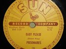 Prisonaires - Baby Please / Just Walkin' In The Rain - Sun 186 - Doo Wop  78 RPM