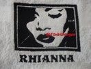 RHIANNA 2 EMBROIDERED TOWEL SET ALSO ELVIS,JLS,OLLY MURS,RITA ORA,BOND