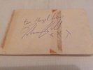 Johnny Kidd Hand Signed Autograph Page - Johnny Kidd and The Pirates