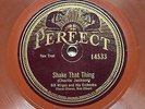 HARRY RESER’S ORCH/ 5 BIRMINGHAM BABIES ‘SHAKE THAT THING’ PERFECT 78 - ROLLINI