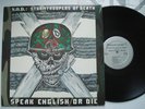 S.O.D. SOD Speak English Or Die EX MEGAFORCE Orig. LP w/insert Anthrax Thrash
