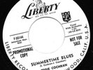 Eddie Cochran Summertime Blues Liberty Near Mint Promo