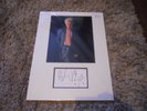 BILLY IDOL MOUNTED AUTOGRAPH