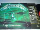METALLICA ride the lightning LP 1984 bernett GREEN cover FRENCH PRESS red label