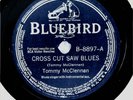 TOMMY McCLENNAN 78 Cross Cut Saw Blues / You Can't Read My BLUEBIRD Rec 30s HEAR