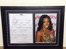 Kelly Rowland  Hand Signed/Autographed Songsheet with a Photograph with COA