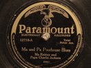 78 RPM --  Ma Rainey and Papa Charlie Jackson, Paramount 12718, V Blues