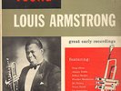 YOUNG LOUIS ARMSTRONG-LP- GREAT EARLY RECORDINGS- RARE WHITE RIVERSIDE-1950s