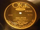 JAZZ MIFF MOLE MOLERS Crazy Rhythm / You Took Advantage Of Me OKEH 41098 EE+
