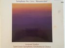 MAHLER no.2 Audiophile LEONARD SLATKIN 2LPs TELARC DG-10081/82 NM