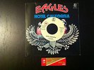 EAGLES Hotel California 7'' promo rare juke box + cover + sticker 1976 Italy EX