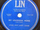 Louis & Larry Crabb rare country/western swing 78 on Lin 1010