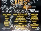 Rock Of Ages Open Air 2016 Poster m. AUTOGRAMMEN von Bands AVANTASIA, IN EXTREMO